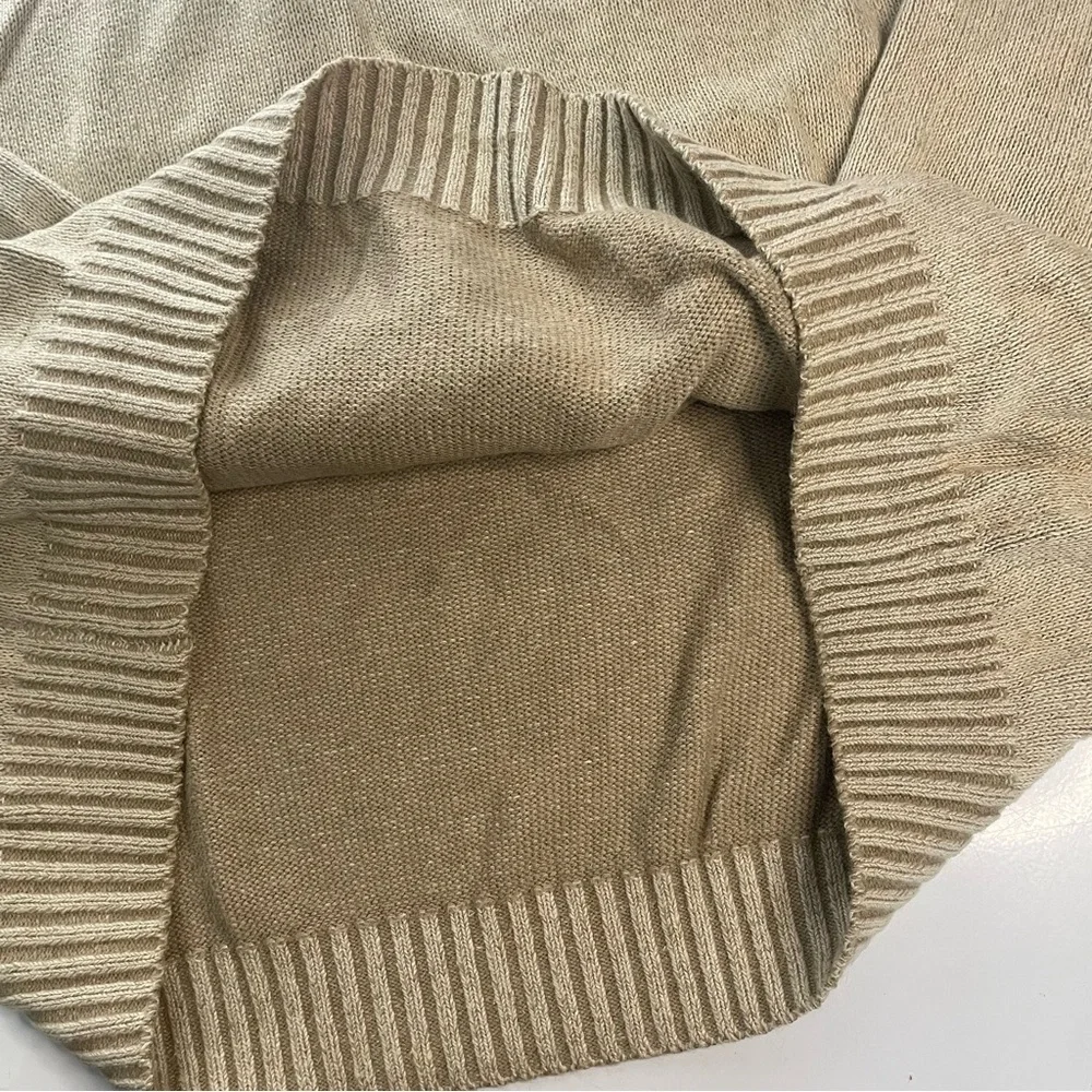 GHBASS Earth XXL Raime/ Cotton Blend Men’s Tan Turtleneck Zip Pullover Sweater